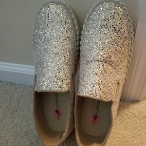 Gold Sparkle Shoes